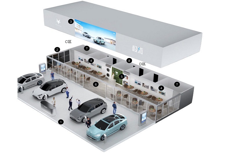 <b>南京汽車展臺(tái)搭建,極狐汽車展會(huì)布置-美湖展覽</b>